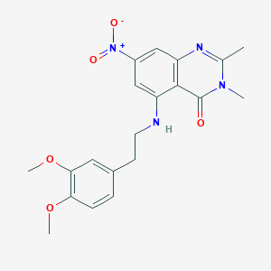 5-{[2-(3,4-dimethoxyphenyl)ethyl]amino}-2,3-dimethyl-7-nitroquinazolin-4(3H)-one