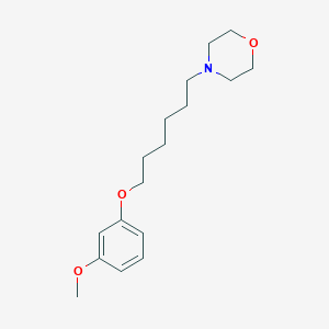 molecular formula C17H27NO3 B4838597 4-[6-(3-methoxyphenoxy)hexyl]morpholine 