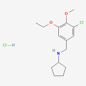 N-(3-chloro-5-ethoxy-4-methoxybenzyl)cyclopentanamine hydrochloride