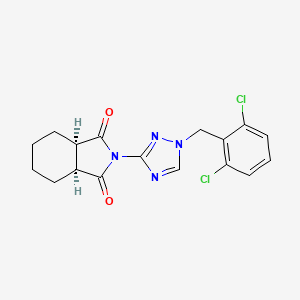 (3aR,7aS)-2-[1-(2,6-dichlorobenzyl)-1H-1,2,4-triazol-3-yl]hexahydro-1H-isoindole-1,3(2H)-dione