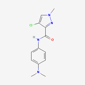 4-chloro-N-[4-(dimethylamino)phenyl]-1-methyl-1H-pyrazole-3-carboxamide