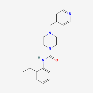 molecular formula C19H24N4O B4838708 N-(2-ethylphenyl)-4-(4-pyridinylmethyl)-1-piperazinecarboxamide 