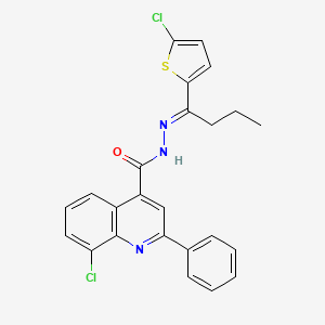 8-chloro-N'-[1-(5-chloro-2-thienyl)butylidene]-2-phenyl-4-quinolinecarbohydrazide