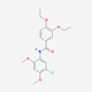 molecular formula C19H22ClNO5 B4838788 N-(5-chloro-2,4-dimethoxyphenyl)-3,4-diethoxybenzamide 