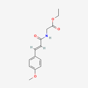 molecular formula C14H17NO4 B4838800 ethyl N-[3-(4-methoxyphenyl)acryloyl]glycinate 