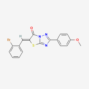 5-(2-bromobenzylidene)-2-(4-methoxyphenyl)[1,3]thiazolo[3,2-b][1,2,4]triazol-6(5H)-one