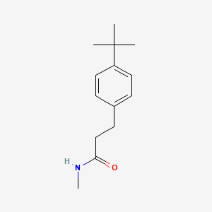 molecular formula C14H21NO B4838835 3-(4-tert-butylphenyl)-N-methylpropanamide 