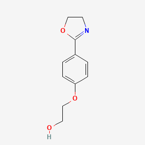molecular formula C11H13NO3 B4838842 2-[4-(4,5-dihydro-1,3-oxazol-2-yl)phenoxy]ethanol CAS No. 5354-67-6