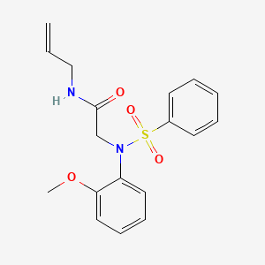 N~1~-allyl-N~2~-(2-methoxyphenyl)-N~2~-(phenylsulfonyl)glycinamide