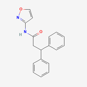 molecular formula C18H16N2O2 B4838861 N-3-isoxazolyl-3,3-diphenylpropanamide 