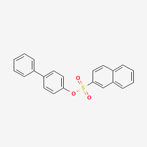 molecular formula C22H16O3S B4838878 4-biphenylyl 2-naphthalenesulfonate 