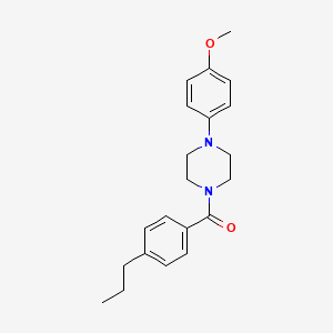 1-(4-methoxyphenyl)-4-(4-propylbenzoyl)piperazine