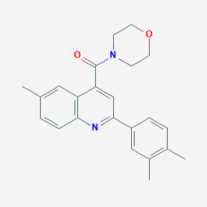 2-(3,4-dimethylphenyl)-6-methyl-4-(4-morpholinylcarbonyl)quinoline