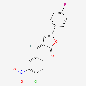 3-(4-chloro-3-nitrobenzylidene)-5-(4-fluorophenyl)-2(3H)-furanone