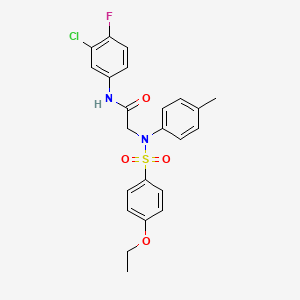 N~1~-(3-chloro-4-fluorophenyl)-N~2~-[(4-ethoxyphenyl)sulfonyl]-N~2~-(4-methylphenyl)glycinamide