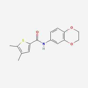 N-(2,3-dihydro-1,4-benzodioxin-6-yl)-4,5-dimethyl-2-thiophenecarboxamide