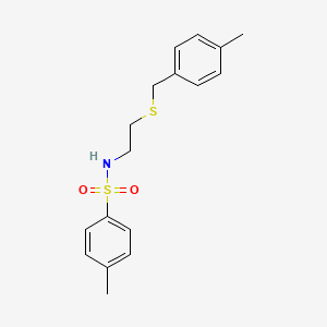 4-methyl-N-{2-[(4-methylbenzyl)thio]ethyl}benzenesulfonamide