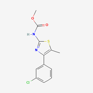 methyl [4-(3-chlorophenyl)-5-methyl-1,3-thiazol-2-yl]carbamate