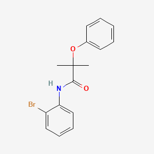 molecular formula C16H16BrNO2 B4839014 N-(2-bromophenyl)-2-methyl-2-phenoxypropanamide 
