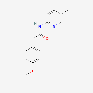 molecular formula C16H18N2O2 B4839043 2-(4-ethoxyphenyl)-N-(5-methyl-2-pyridinyl)acetamide 