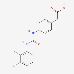 [4-({[(3-chloro-2-methylphenyl)amino]carbonyl}amino)phenyl]acetic acid