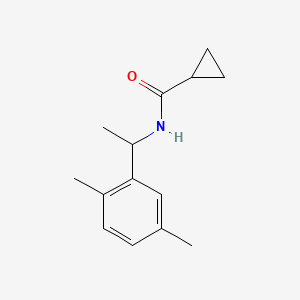 N-[1-(2,5-dimethylphenyl)ethyl]cyclopropanecarboxamide