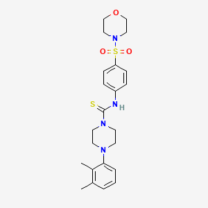 molecular formula C23H30N4O3S2 B4839117 4-(2,3-dimethylphenyl)-N-[4-(4-morpholinylsulfonyl)phenyl]-1-piperazinecarbothioamide 