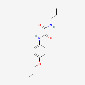 molecular formula C14H20N2O3 B4839121 N-(4-propoxyphenyl)-N'-propylethanediamide 
