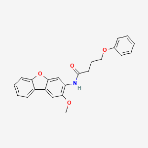 molecular formula C23H21NO4 B4839142 N-(2-methoxydibenzo[b,d]furan-3-yl)-4-phenoxybutanamide 
