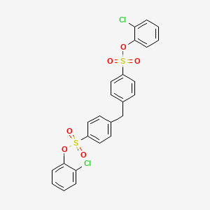 molecular formula C25H18Cl2O6S2 B4839203 bis(2-chlorophenyl) 4,4'-methylenedibenzenesulfonate 