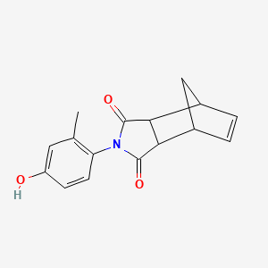 molecular formula C16H15NO3 B4839207 4-(4-hydroxy-2-methylphenyl)-4-azatricyclo[5.2.1.0~2,6~]dec-8-ene-3,5-dione 