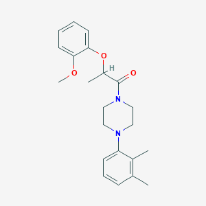 molecular formula C22H28N2O3 B4839304 1-(2,3-dimethylphenyl)-4-[2-(2-methoxyphenoxy)propanoyl]piperazine 