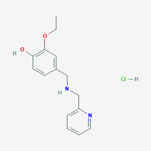molecular formula C15H19ClN2O2 B4839358 2-ethoxy-4-{[(pyridin-2-ylmethyl)amino]methyl}phenol hydrochloride 