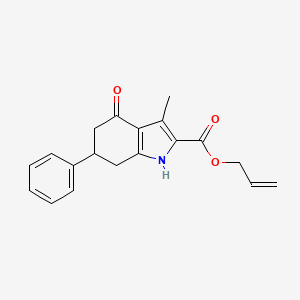 molecular formula C19H19NO3 B4839427 allyl 3-methyl-4-oxo-6-phenyl-4,5,6,7-tetrahydro-1H-indole-2-carboxylate 