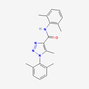 molecular formula C20H22N4O B4839450 N,1-bis(2,6-dimethylphenyl)-5-methyl-1H-1,2,3-triazole-4-carboxamide 