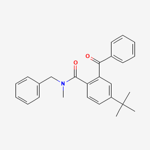 molecular formula C26H27NO2 B4839454 2-benzoyl-N-benzyl-4-tert-butyl-N-methylbenzamide 