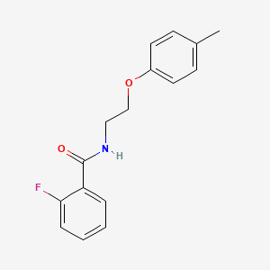 molecular formula C16H16FNO2 B4839467 2-fluoro-N-[2-(4-methylphenoxy)ethyl]benzamide CAS No. 5930-70-1
