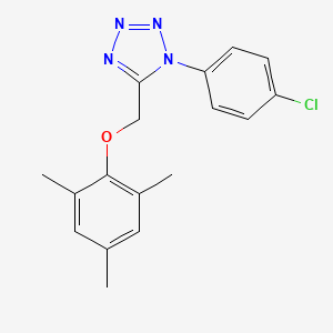 molecular formula C17H17ClN4O B4839482 1-(4-chlorophenyl)-5-[(mesityloxy)methyl]-1H-tetrazole 