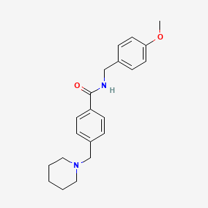 molecular formula C21H26N2O2 B4839552 N-(4-methoxybenzyl)-4-(1-piperidinylmethyl)benzamide 