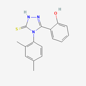 molecular formula C16H15N3OS B4839556 2-[4-(2,4-dimethylphenyl)-5-mercapto-4H-1,2,4-triazol-3-yl]phenol 