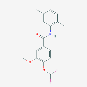 molecular formula C17H17F2NO3 B4839578 4-(difluoromethoxy)-N-(2,5-dimethylphenyl)-3-methoxybenzamide 
