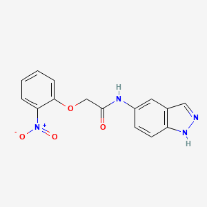 molecular formula C15H12N4O4 B4839584 N-1H-indazol-5-yl-2-(2-nitrophenoxy)acetamide 