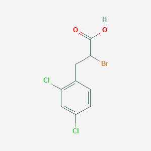 molecular formula C9H7BrCl2O2 B4839649 2-溴-3-(2,4-二氯苯基)丙酸 