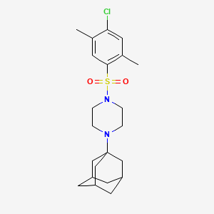 molecular formula C22H31ClN2O2S B4839652 1-(1-adamantyl)-4-[(4-chloro-2,5-dimethylphenyl)sulfonyl]piperazine 