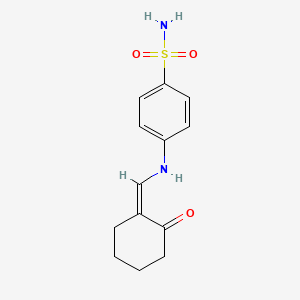 molecular formula C13H16N2O3S B4839789 4-{[(2-oxocyclohexylidene)methyl]amino}benzenesulfonamide 