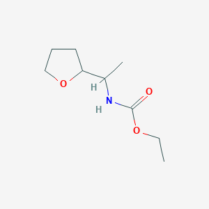 molecular formula C9H17NO3 B4839919 ethyl [1-(tetrahydro-2-furanyl)ethyl]carbamate 