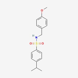 molecular formula C17H21NO3S B4839921 4-isopropyl-N-(4-methoxybenzyl)benzenesulfonamide 