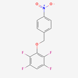 molecular formula C13H7F4NO3 B4839927 1,2,4,5-tetrafluoro-3-[(4-nitrobenzyl)oxy]benzene 