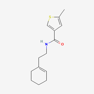 molecular formula C14H19NOS B4839965 N-[2-(1-cyclohexen-1-yl)ethyl]-5-methyl-3-thiophenecarboxamide 