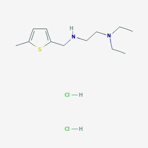 molecular formula C12H24Cl2N2S B4840009 N,N-diethyl-N'-[(5-methyl-2-thienyl)methyl]ethane-1,2-diamine dihydrochloride 